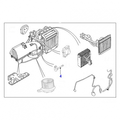 USED AIR TEMPERATURE SENSOR LOCATED ON AC EVAP CORE  XR853162